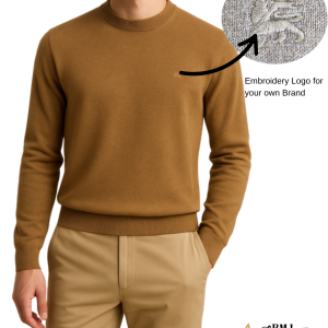 men’s crew neck sweater – 100% bci cotton comfort