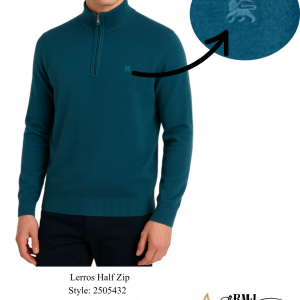 Men’s Half Zip Sweater – Premium BCI Combed Cotton